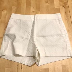 White high waisted shorts